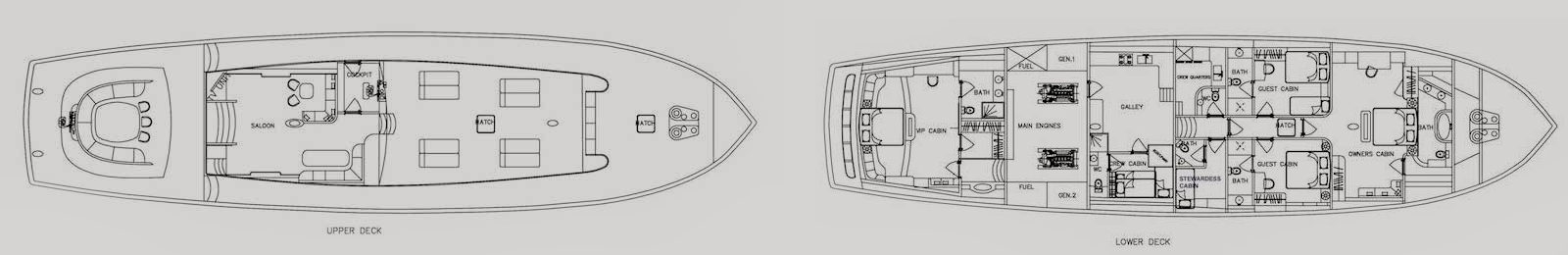 Silver Moon Yacht Layout